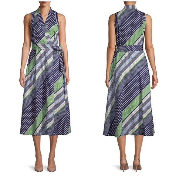 Tory Burch Overprinted Wrap Dress - Picture 2 of 16